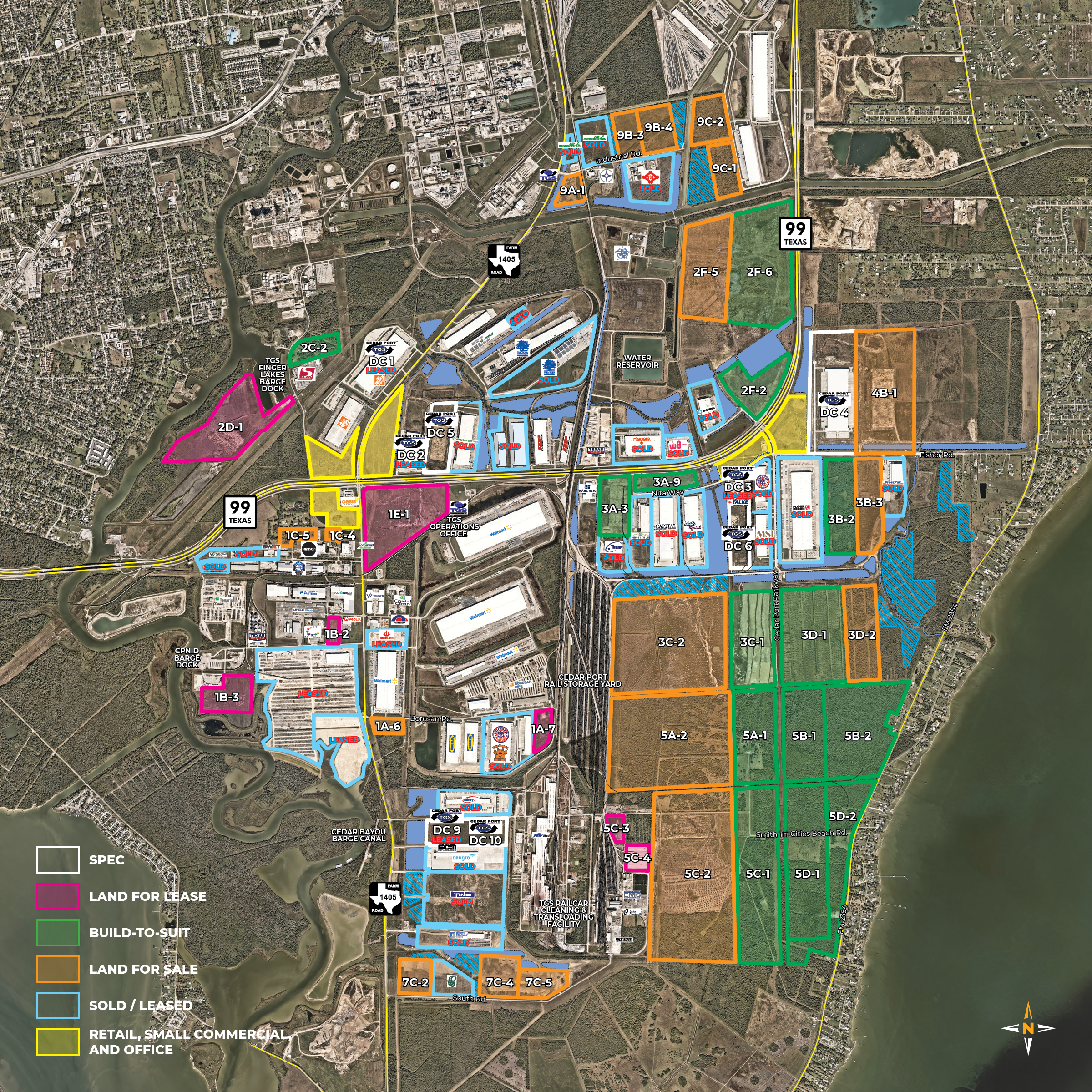 TGS-CedarPort-AvailableLand-LandSites-ParkMap-120525